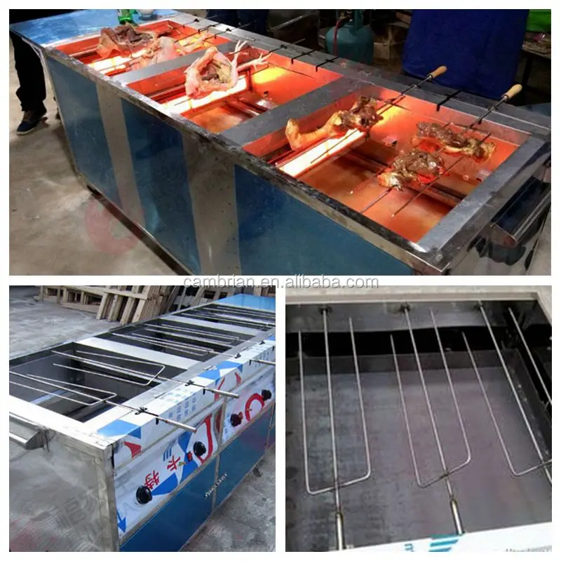 rotary chicken grill machine