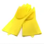 Magic Silicone Gloves with Wash Dish Scrubber Kitchen Tool for Cleaning