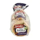 Custom logo printed bottom gusset food packaging bread bagel bakery plastic bag