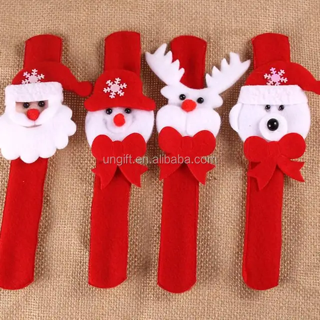 reindeer plush hand slap bracelet clap bracelet gift christmas
