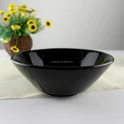 7.9" inch black japanese miso soup noodle retro traditional bowls cone korean menudo a large salad vegetable ceramic ramen bowl