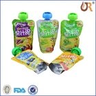 food grade plastic spout pouch for liquid beverage filled by manual or machine