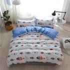 Cotton filling and 4 pcs quantity cotton kids bedding set