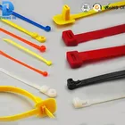 Self- locking Multi Strong Custom Printed cable ties barcode black zip ties