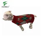 Pet apparel&clothes diamond pattern knitted pet sweater for dog