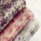 Snowflake Printed Organza Fabric