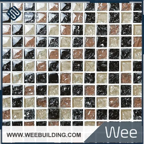 23x23 crystal crackle glass mosaic tile