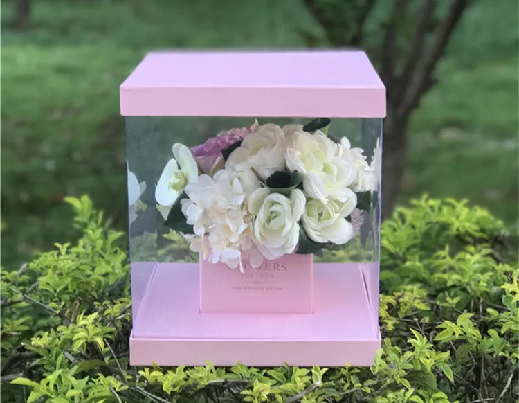 Manufacturer Wholesale Transparent Square Flower Box