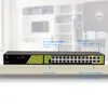 iTOONER High speed 24 port gigabit industrial ethernet network lan poe switch 48V with 5 gigabit port