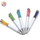 Novelty promotional customized crystal top ball pen