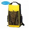 China Manufacturer Top Quality PVC tarpaulin outdoor sports waterproof backpack with net bag