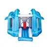 Customized Best Price Hot Selling Nylon Bouncy Castle Inflatable Bouncer Shark Bounce House Combo Slide