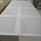 Factory Perforated Gypsum Board 1200x2400x12mm with 10*10mm Square Hole