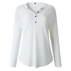 In Stock Custom Women Long Sleeve Deep V-Neck Knitted Tunic