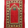 Zakiyyah 160258 Wholesale Carpet for Muslim Prayer Wool Mats Turkish Blanket Prayer Rugs with Mosque Building Pattern Low Price