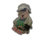 2019 Pig Metal Full Color Offset Printing Lapel Pins Badge With Butterfly Clutches