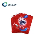 Food grade custom printed free shape stand up pouch with spout for beverages and detergent packaging