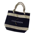 Promotional well-made folding cotton shopping tote bags can be customized