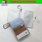 Cheap customised soft plastic keychain pocket briefcase business card holder