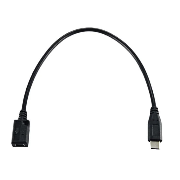 25cm USB3.1 Type C Male Cables To mini USB 2.0 5Pin Female Data Cable Adapter Charge Cord For Nexus 5X 6P Mobile