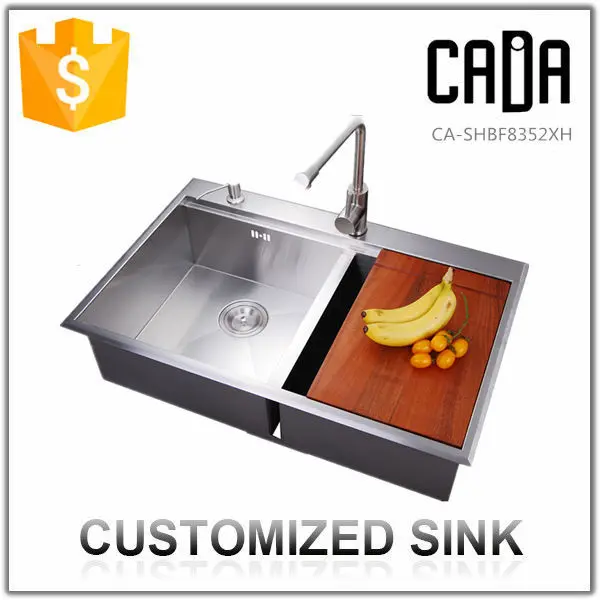 cadia japan style top utility corner double bowl kitchen sink