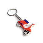 Bulk Keychain Car Logo Brass Brand Blank Bike Shaped Keychain