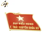 Bulk items custom gold metal enamel resin flag lapel pins
