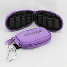 Small Neoprene Essential oil keychain pouch for 8 x 2ml sample vials