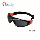 PC Lens Rubber Coated Legs Safety Glasses