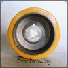 SS PU on Steel Driving wheels for Toyota forklift from Stardrawing caster wheels