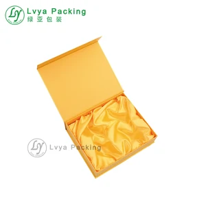 foldable handmade gift packaging recycled square kraft box paper