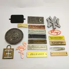 Wholesale metal logo tag metal brand logo label for handbag