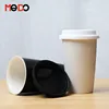 Brand new coffee cup black ceramic tea cups ceramic mug with lid