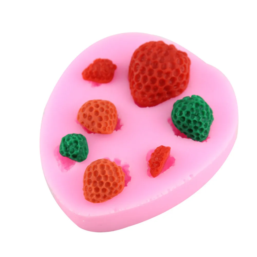 Silicone fondant Chocolate molded flower arts tool DIY a variety of strawberry shaped cake decorating tools taobao 1688 agent
