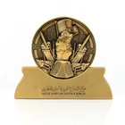 Plaques Trophy And Medals Souvenir Grammy Custom Sports Metal Golden Award Plaques Medal Trophy