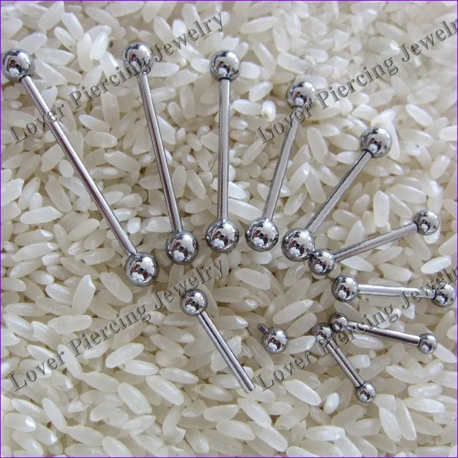 [ssb753] Internally Threaded Stainless Steel Tongue Barbell