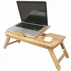Korean Bamboo portable small computer desk foldable study table height adjustable antique wooden folding table