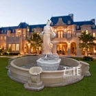 Western Style Classic Design Ladies Marble Stone fountain sculpture