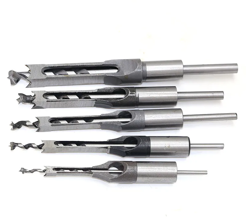 Details about   Square Wood Chisel Drill Set Square Mortise Chisel Wood Drill Hole Drill Wood 