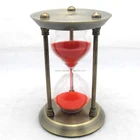 Novelty Brass Sand Timer Hourglass 15 Minutes for Home Decoration