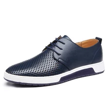 factory custom big size comfortable shopping footwear for men casual leather shoes