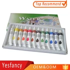 world class 12 colors 12ml tubes water color paint OEM logo professional watercolor with EN71 ASTM certificate