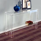 Clear Acrylic Hallway Desk Lucite Console acrylic console table acrylic hallway desk