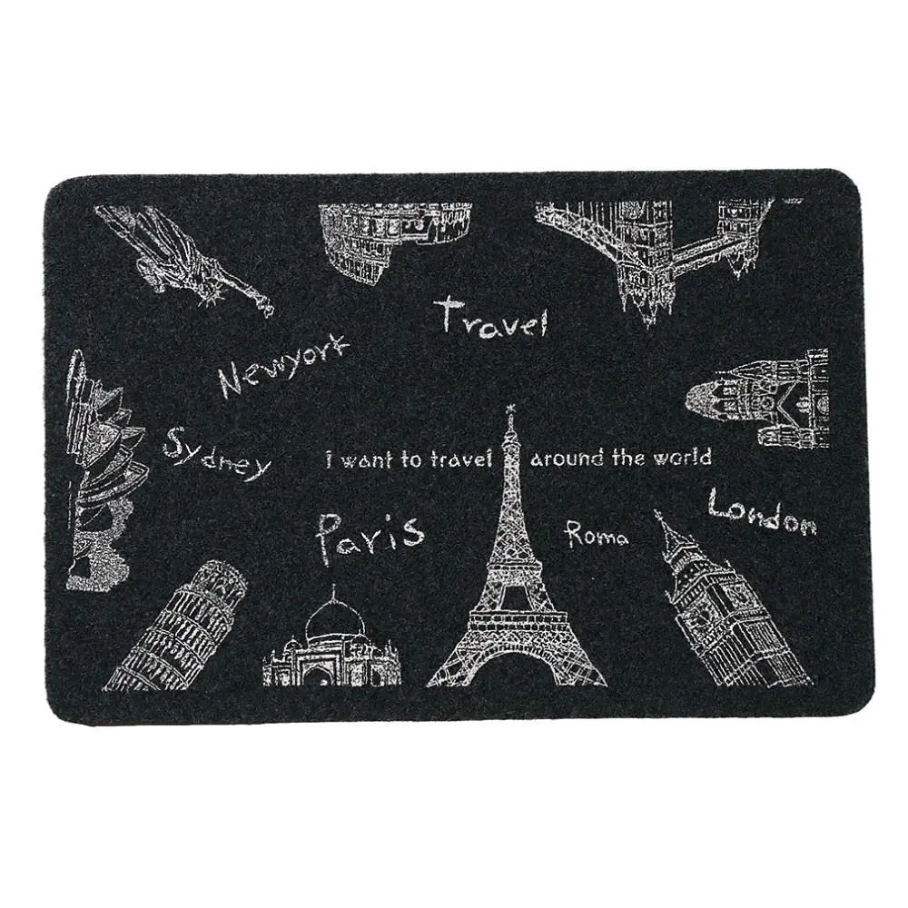 2016 Hot Sale Ultra Thin Non Slip Bath Home Mats Entrance Door Doormat Home Foyer Floor Mud Sucting Pads Modern Simple Mat