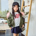 New Arrival Rex Rabbit Fur Lined Coat for Kids Winter Bomber Fur Jacket