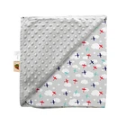 Ready To Ship Drop Shipping Flannel Fleece Receiving Minky Dot Baby Comforter Blanket