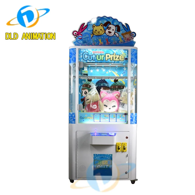 coin operated cut the rope game cut ur prize vending Scissors Gift Clip doll Crane claw machine