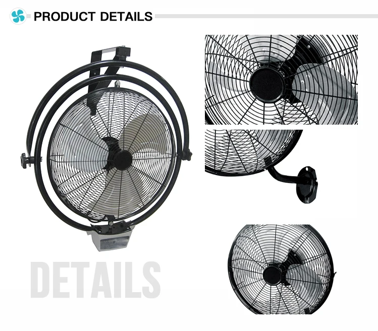 Wholesale Exhaust Powerful Industrial Metal Blade Wall Fan