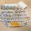 Fondant Cakes Biscuits Embossing Mould Suit Cake Decorating Tools