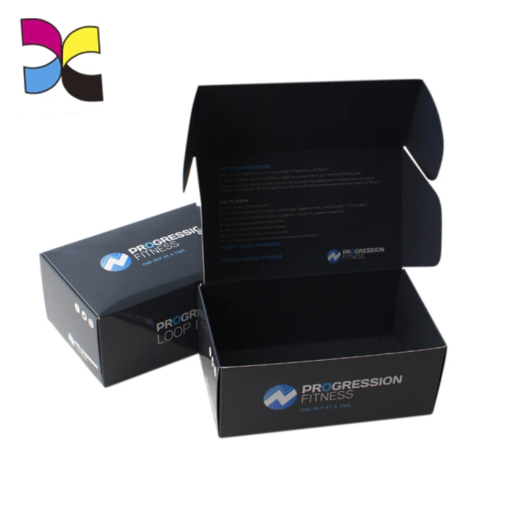 wholesale recyclable paper small product black packaging boxes